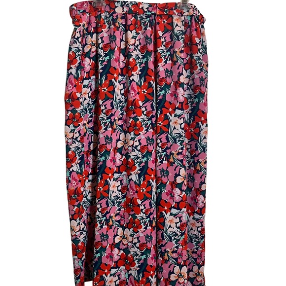 Emery Rose‎ Floral Wide Leg Pants Elastic Waist Size 3XL Boho Casual Pristine - Picture 6 of 6